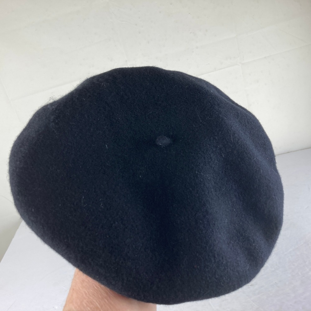 Fezko Wool Beret Womens One Size Black French Style Felt Hat Mime Artist Retro - Picture 3 of 4